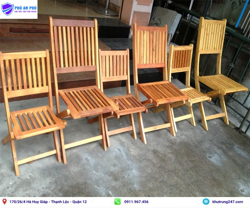 Phơi đồ gỗ dưới ánh sáng mặt trời để diệt mối